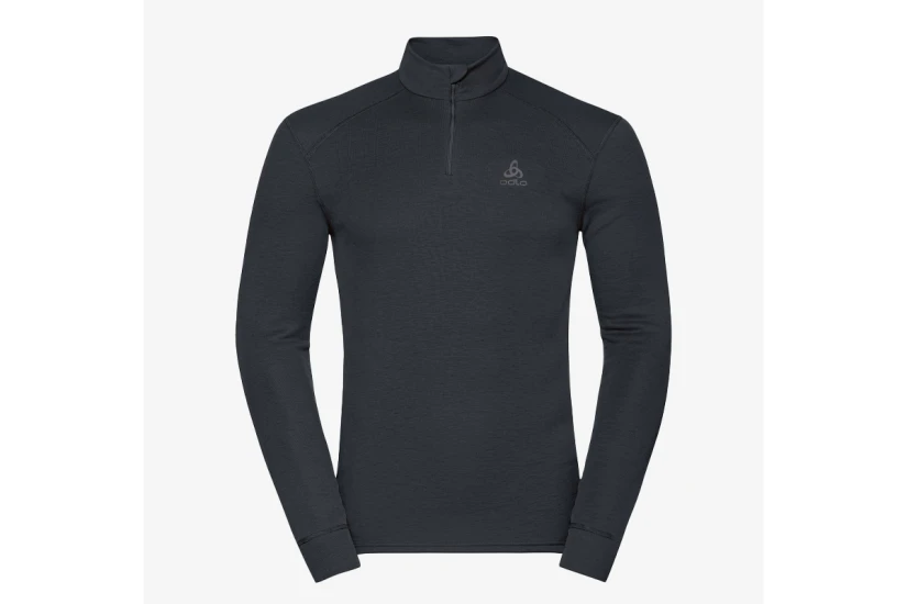 Odlo Active Warm Half Zip Ανδρική Ισοθερμική Μακρυμάνικη Μπλούζα Μαύρη
