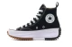 Converse Run Star Hike Hi Γυναικεία Μποτάκια Μαύρα & Λευκά (166800C)