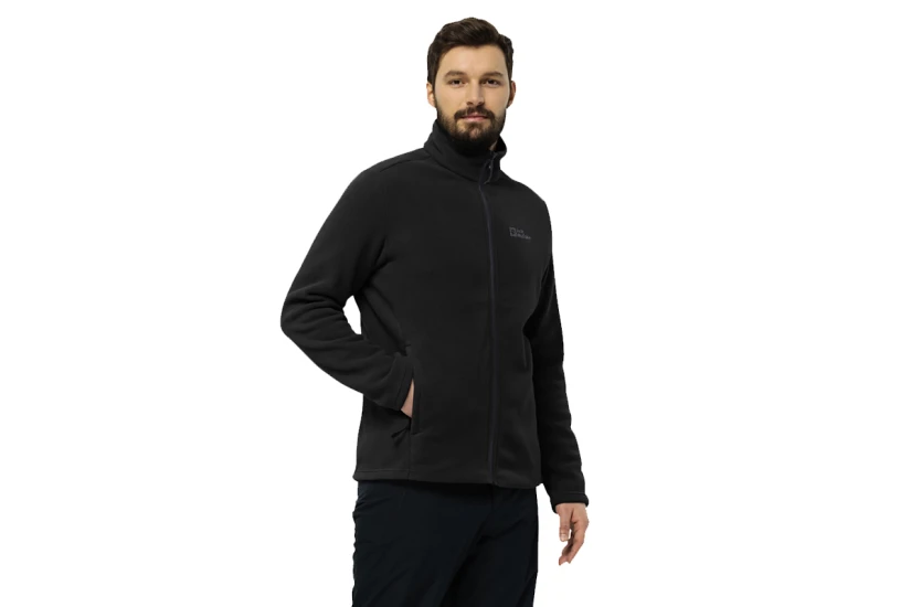 Jack Wolfskin Winterstein Ανδρική Ζακέτα Μαύρη