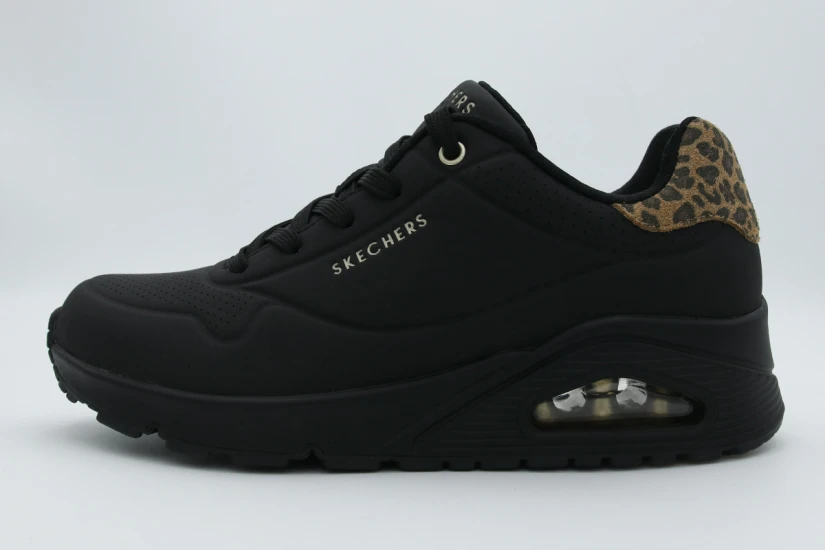Skechers Uno Jungle Nite Γυναικεία Sneakers Μαύρα, Μπεζ, Καφέ