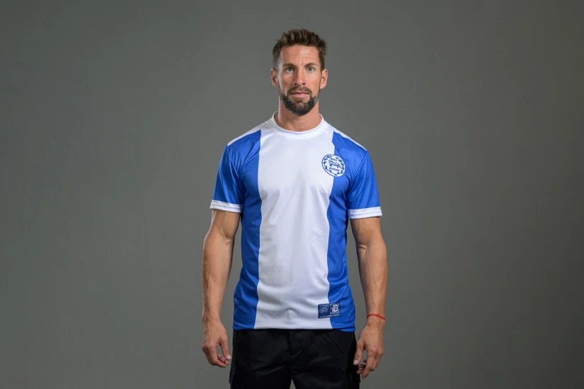 PAS Giannina F.C. Retro Ποδοσφαιρική Φανέλα 1971-72 Μπλε, Λευκή