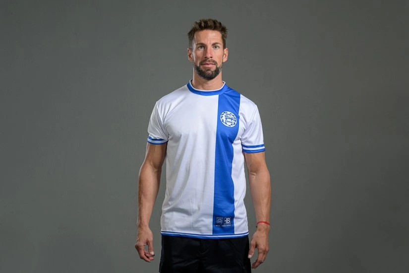 PAS Giannina F.C. Retro Ποδοσφαιρική Φανέλα 1972-73 Λευκή, Μπλε