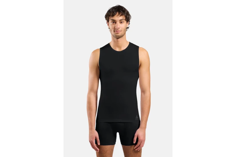 Odlo Active Light Base Layer Ανδρική Αμάνικη Μπλούζα Μαύρη
