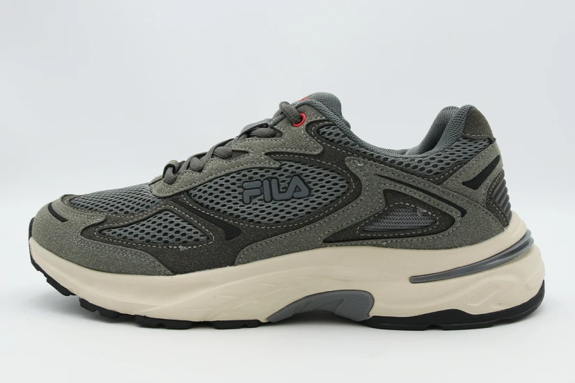 Fila Toro Memory Ανδρικά Αθλητικά Παπούτσια για Τρέξιμο Γκρι Σκούρο, Εκρού