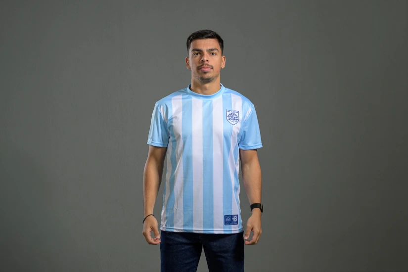 PAS Giannina F.C. Retro Ποδοσφαιρική Φανέλα 2017-18 Γαλάζια, Λευκή