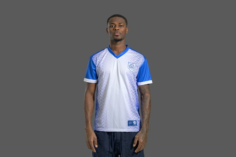 PAS Giannina F.C. Retro Ποδοσφαιρική Φανέλα 2019-20 Μπλε, Λευκή