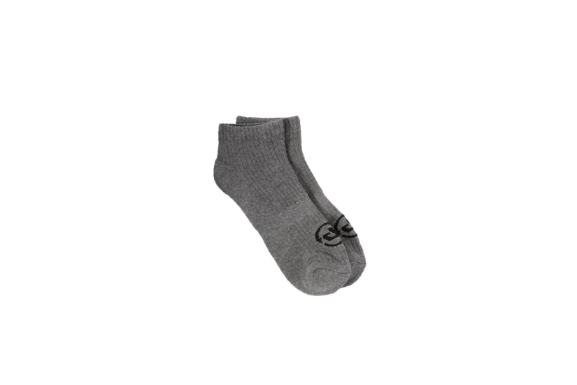 Basehit Unisex Κάλτσες μέχρι τον Αστράγαλο Γκρι 3 Ζευγάρια