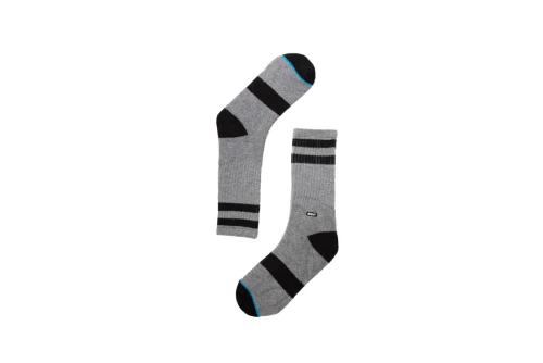 Basehit Κάλτσες Ψηλές 1 Ζευγάρι (202.BU08.10 GREY ML-BLACK)