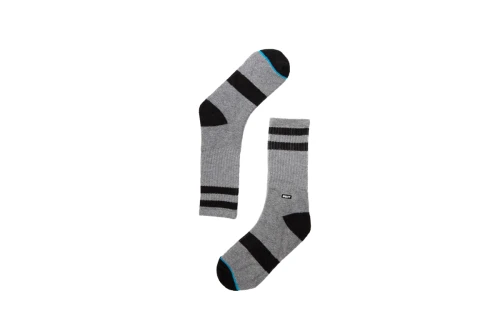 Basehit Κάλτσες Ψηλές 1 Ζευγάρι (202.BU08.10 GREY ML-BLACK)