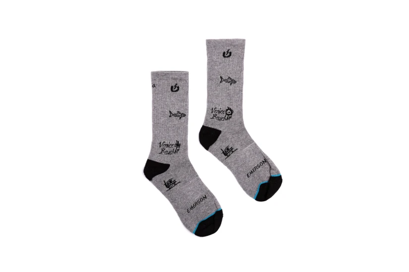 Emerson Venice Beach Unisex Κάλτσες μέχρι τη Γάμπα Γκρι