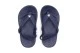 Crocs Crocband Strap Flip Βρεφικές Σαγιονάρες Μπλε Σκούρο, Λευκές