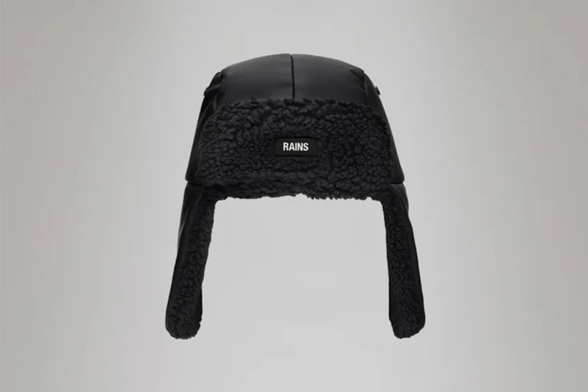 Rains Fleece Trapper Σκούφος Earmuff Μαύρος