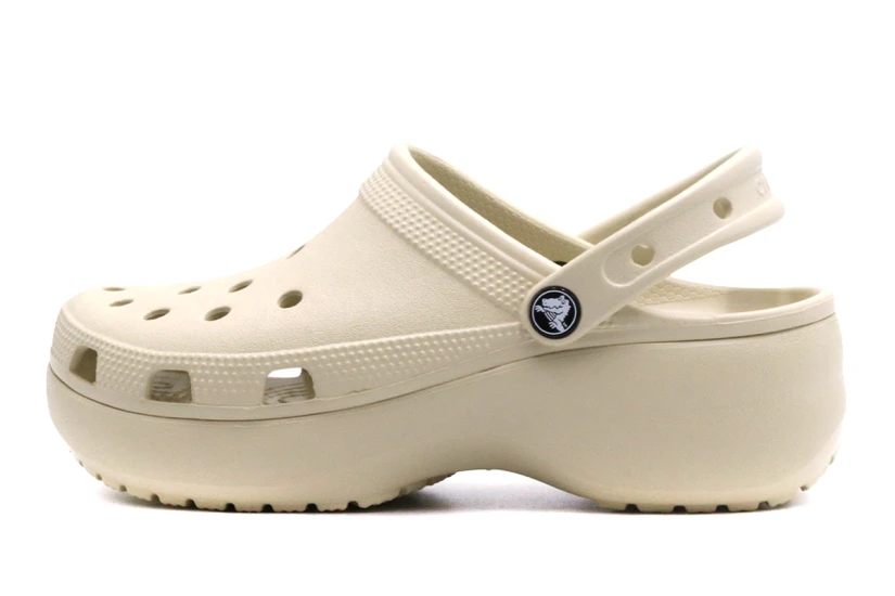 Crocs Classic Platform Σαμπό Μπεζ