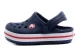 Crocs Crocband Clog T Βρεφικά Σαμπό Μπλε Σκούρο, Λευκά, Κόκκινα