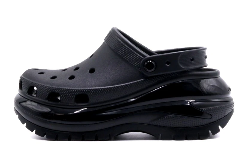 Crocs Mega Crush Γυναικεία Σαμπό Μαύρα