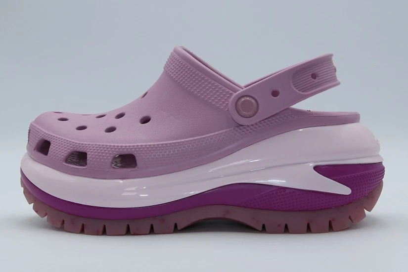 Crocs Mega Crush Γυναικεία Σαμπό Λιλά, Βιολετί, Ροζ