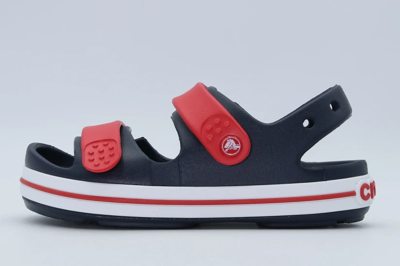 Crocs Crocband Cruiser Παιδικά Σανδάλια Μπλε Σκούρο, Κόκκινο, Λευκό