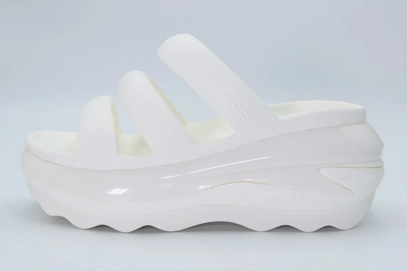 Crocs Mega Crush Triple Strap Σανδάλια Λευκά