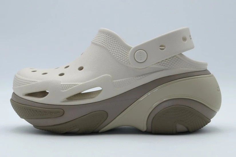 Crocs Bubble Crush Unisex Clog Ζαχαρί, Μπεζ