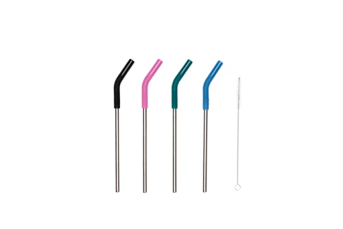 Emerson Stainless Steel Drinking Eco-Straws Καλαμάκι 4 Τεμάχια (211.EU99.08 MULTI COLOR)