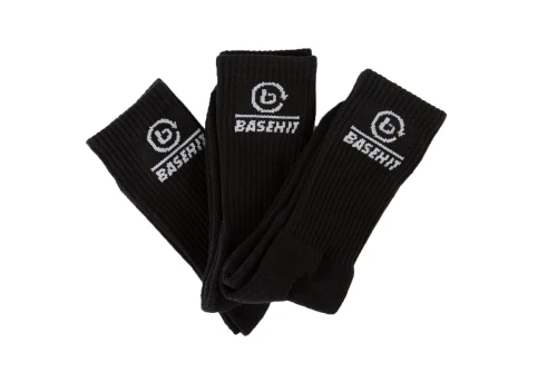 Basehit Κάλτσες Ψηλές 3 Ζευγάρια (212.BU08.04 BLACK)