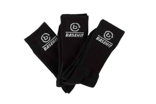 Basehit Κάλτσες Ψηλές 3 Ζευγάρια (212.BU08.04 BLACK)