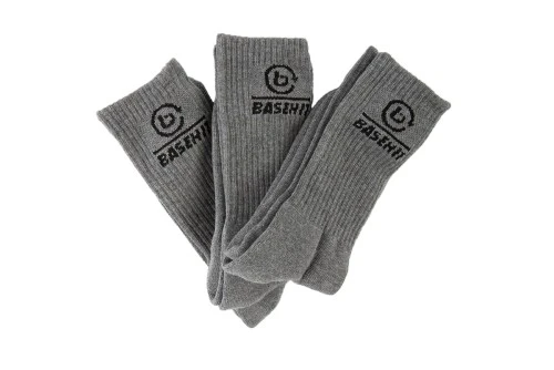 Basehit Κάλτσες Ψηλές 3 Ζευγάρια (212.BU08.04 GREY ML)
