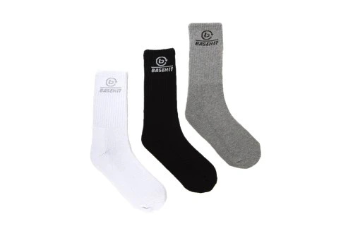 Basehit Κάλτσες Ψηλές 3 Ζευγάρια (212.BU08.04 MULTI-COLOUR)