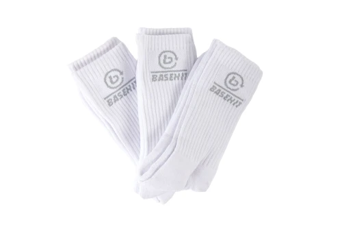 Basehit Κάλτσες Ψηλές 3 Ζευγάρια (212.BU08.04 WHITE)