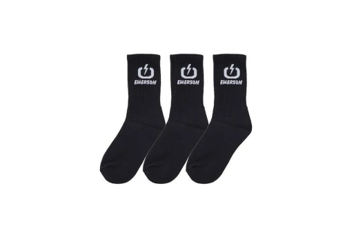 Emerson Κάλτσες Ψηλές 3 Ζευγάρια (212.EU08.03 BLACK)