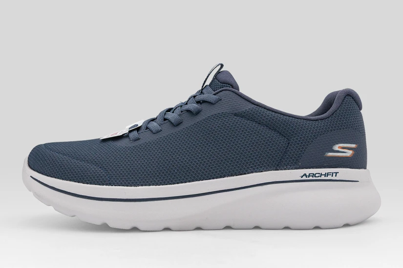 Skechers Go Walk Arch Fit N Joy Cullman Ανδρικά Sneakers Μπλε Σκούρο, Γκρι