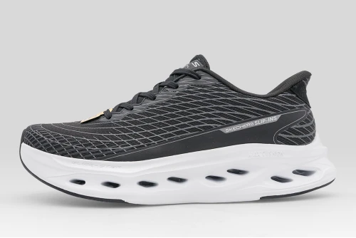 Skechers Max Cushioning Glide-Step - Sapphire Sneakers (220425-BKW)