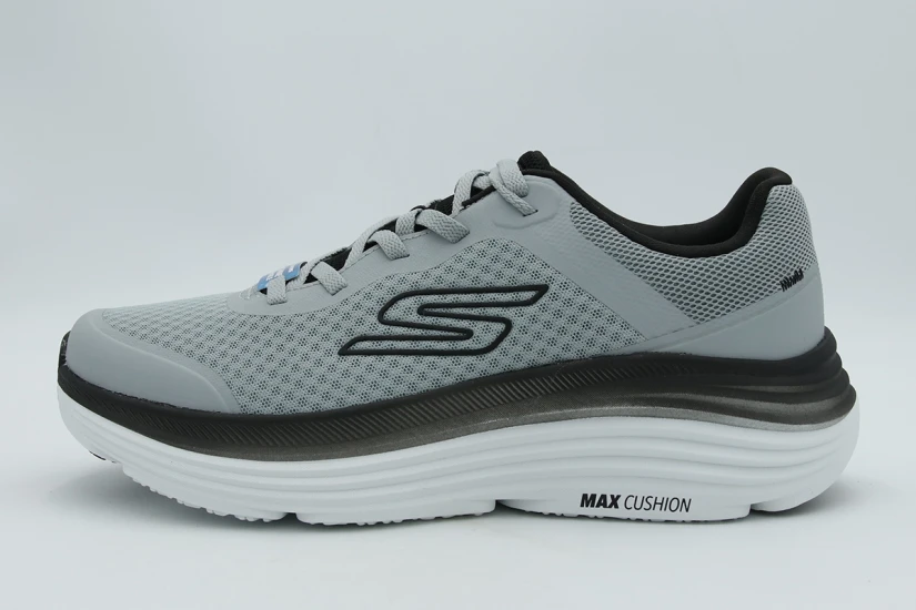 Skechers Max Cushioning Endeavour Ανδρικά Αθλητικά Παπούτσια για Τρέξιμο Γκρι, Μαύρα