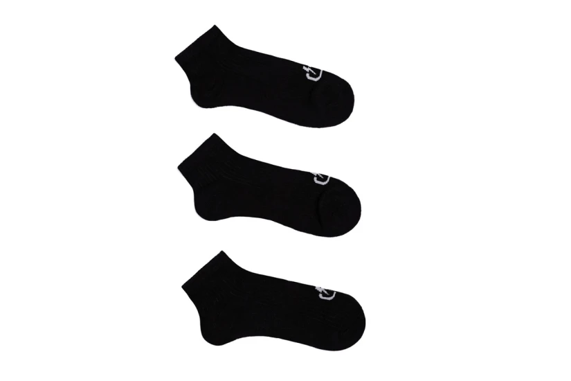 Emerson Unisex Κάλτσες μέχρι τον Αστράγαλο Μαύρες 3 Ζευγάρια