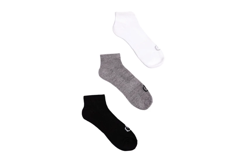 Emerson Unisex Κοντές Κάλτσες Μαύρο, Λευκό, Γκρι 3 Ζεύγη