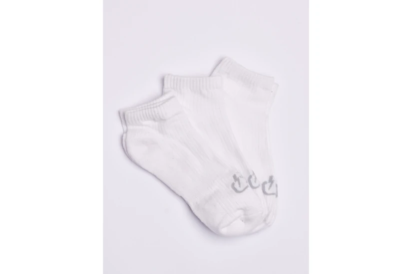 Emerson Unisex Κάλτσες μέχρι τον Αστράγαλο Λευκές 3 Ζευγάρια