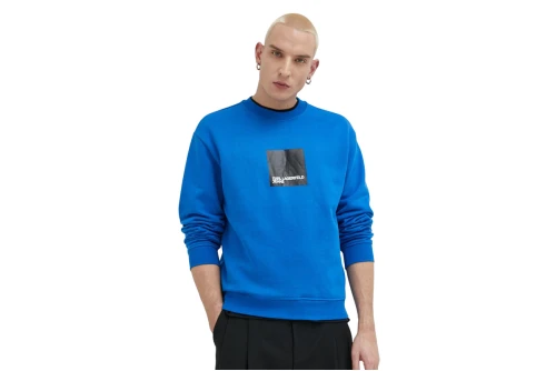 Karl Lagerfeld Regular Logo Sweat Μπλούζα Με Λαιμόκοψη Ανδρική (231D1804 J105)