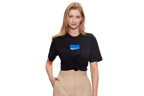 Karl Lagerfeld Regular Sslv Logo Tee T-Shirt Γυναικείο (231J1706 J101)