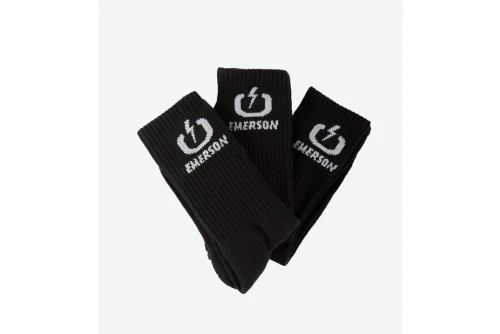 Emerson Κάλτσες Ψηλές 3 Ζευγάρια (232.EU08.03 BLACK)