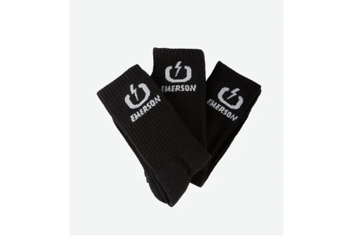 Emerson Κάλτσες Ψηλές 3 Ζευγάρια (232.EU08.03 BLACK)