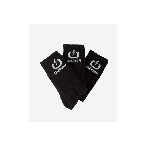 Emerson Κάλτσες Ψηλές 3 Ζευγάρια (232.EU08.03 BLACK)