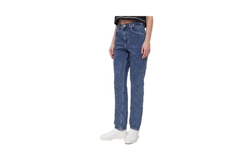 Karl Lagerfeld Tapered Γυναικείο Ψηλόμεσο Τζιν Παντελόνι Μπλε