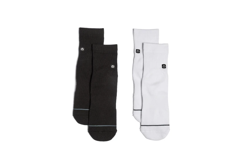 Emerson Premium Unisex Μεσαίες Kάλτσες 2 Τεμάχια Μαύρες, Λευκές