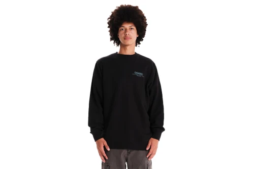 Emerson Classic Crew Neck Μπλούζα Με Λαιμόκοψη Ανδρική (242.EM20.12 BLACK)
