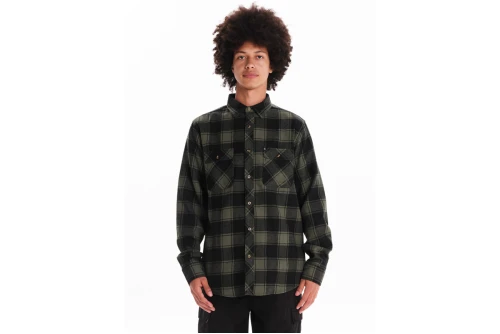 Emerson Πουκάμισο Μακρυμάνικο Ανδρικό (242.EM60.80 OLIVE-BLACK)