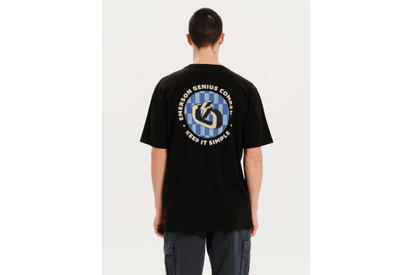 Emerson Genius Company Keep It Simple Ανδρικό Κοντομάνικο T-Shirt Μαύρο