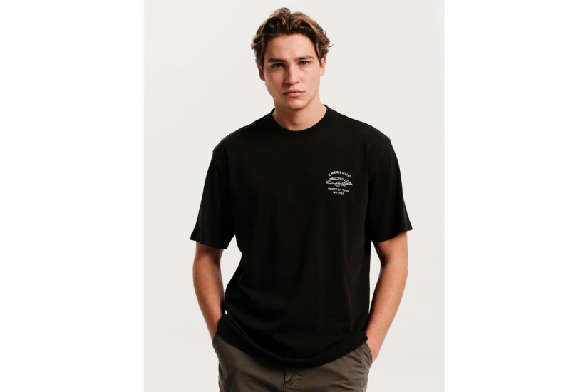 Emerson Protect Your Nature Ανδρικό Κοντομάνικο T-Shirt Μαύρο