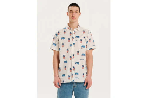 Emerson Πουκάμισο Κοντομάνικο Ανδρικό (251.EM61.04PR PR507 OFF WHITE)