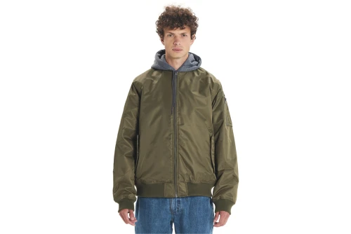Emerson Detachable Hood Flight Μπουφάν Bomber Ανδρικό (252.EM10.59 OLIVE)