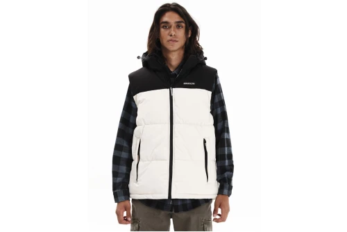 Emerson Detachable Μπουφάν Αμάνικο Puffer Ανδρικό (252.EM10.77 CREAM-BLACK)